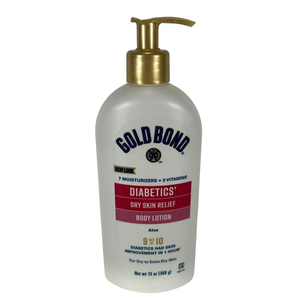 Gold Bond Diabetics Dry Skin Relief Body Lotion with Aloe 13oz Pump Bottle